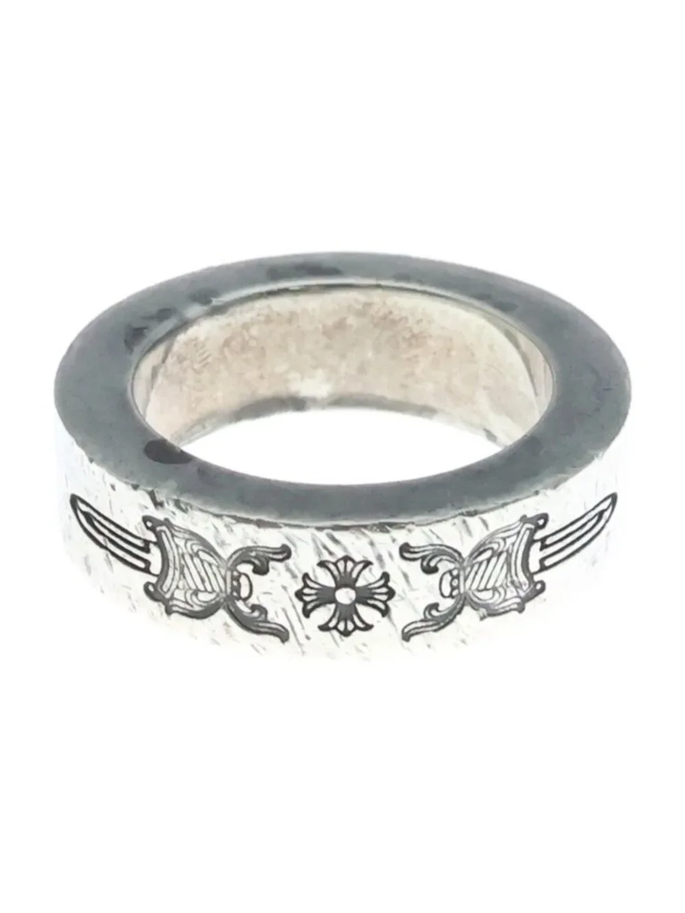 Chrome Hearts 6 Spacer Dagger 6 Spacerring Dager Silver Ring